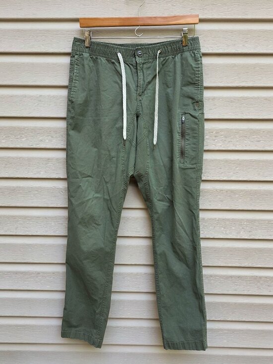 Vuori Other - Vuori Ripstop Pants Mens L Green Hiking Climbing Gorpcore Elastic Waist V412